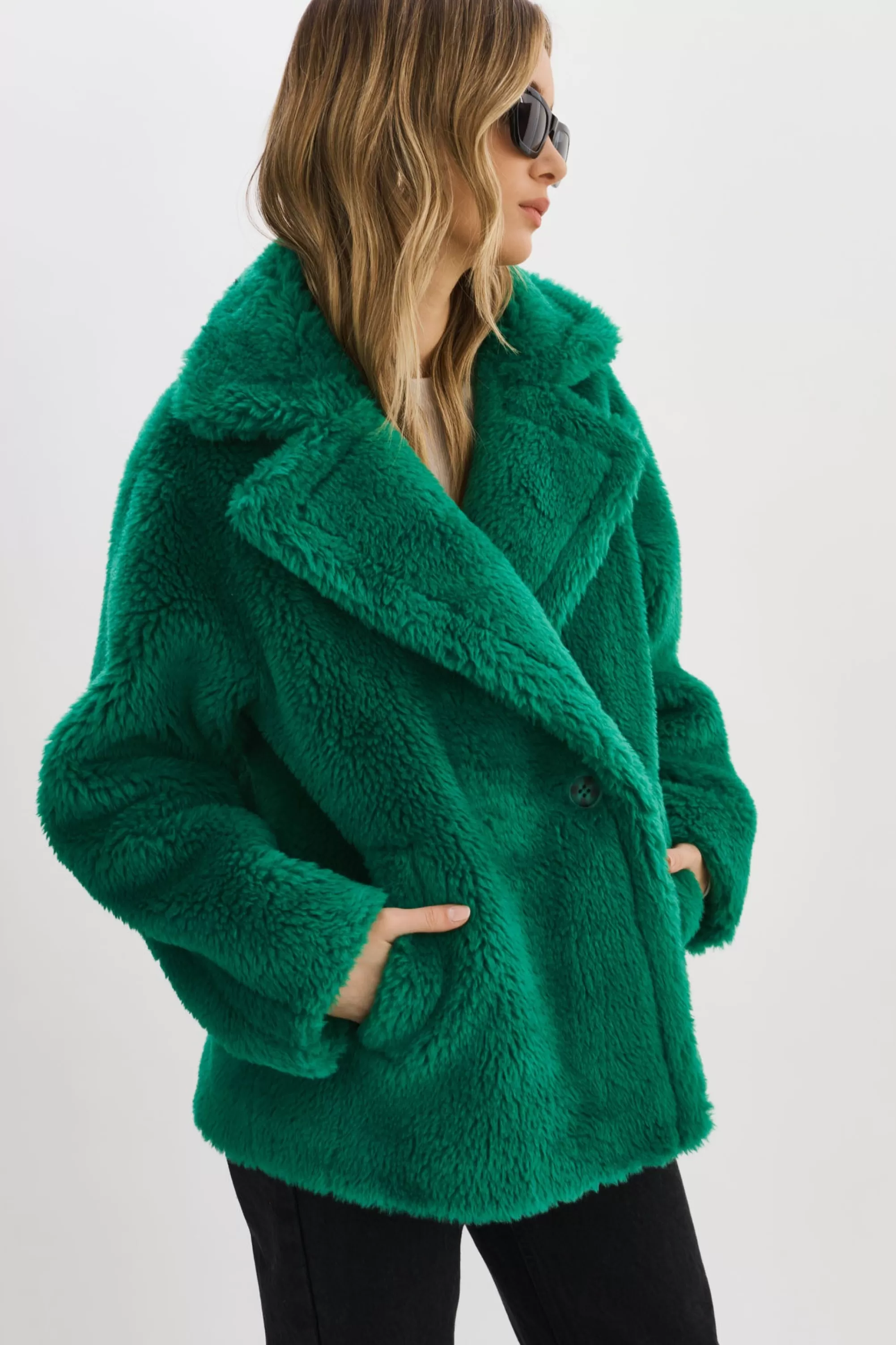 Hot LAMARQUE SOPHIE | Sherpa Jacket VIBRANT GREEN