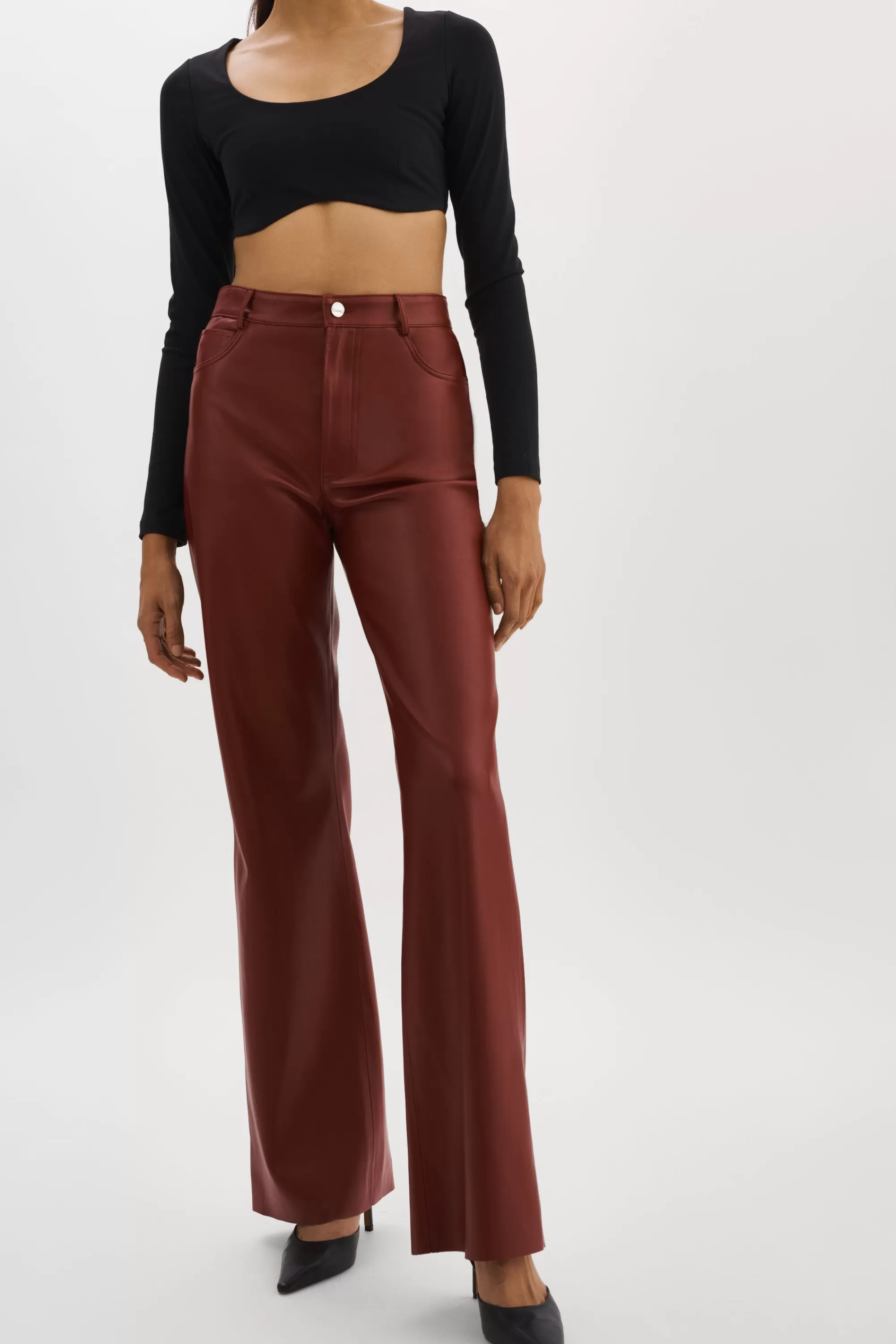 Sale LAMARQUE TAVI | Faux Leather Pants SYRAH