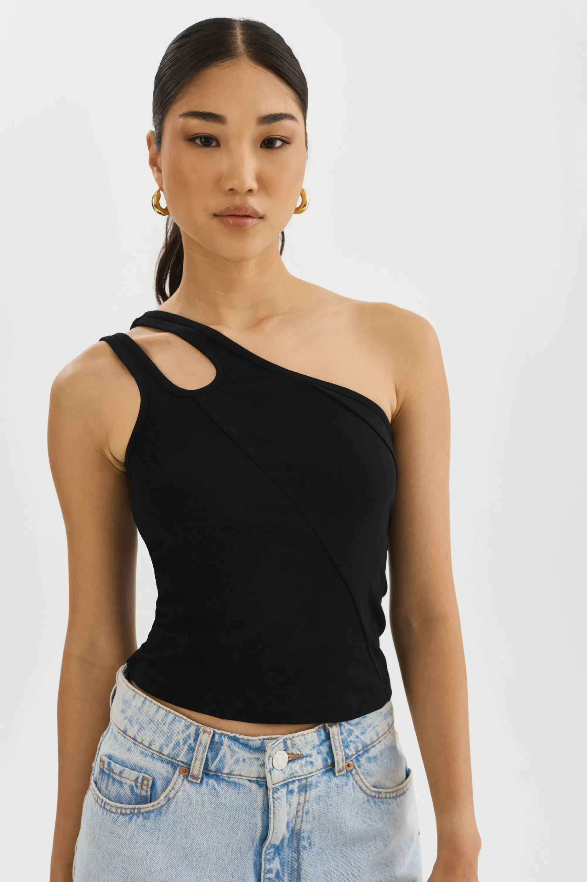 Hot LAMARQUE TERRA | One Shoulder Top Black