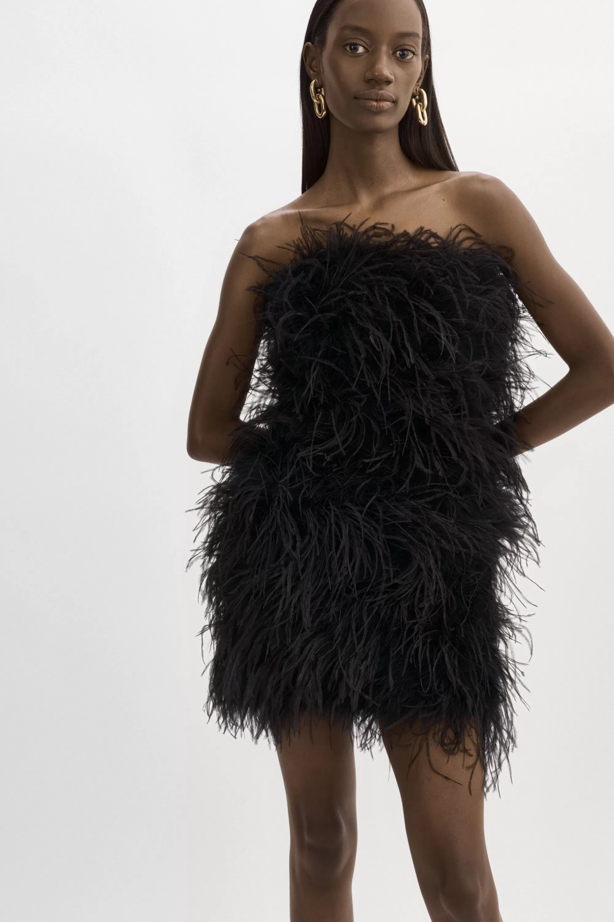 Outlet LAMARQUE TRIANA | Feather Dress Black