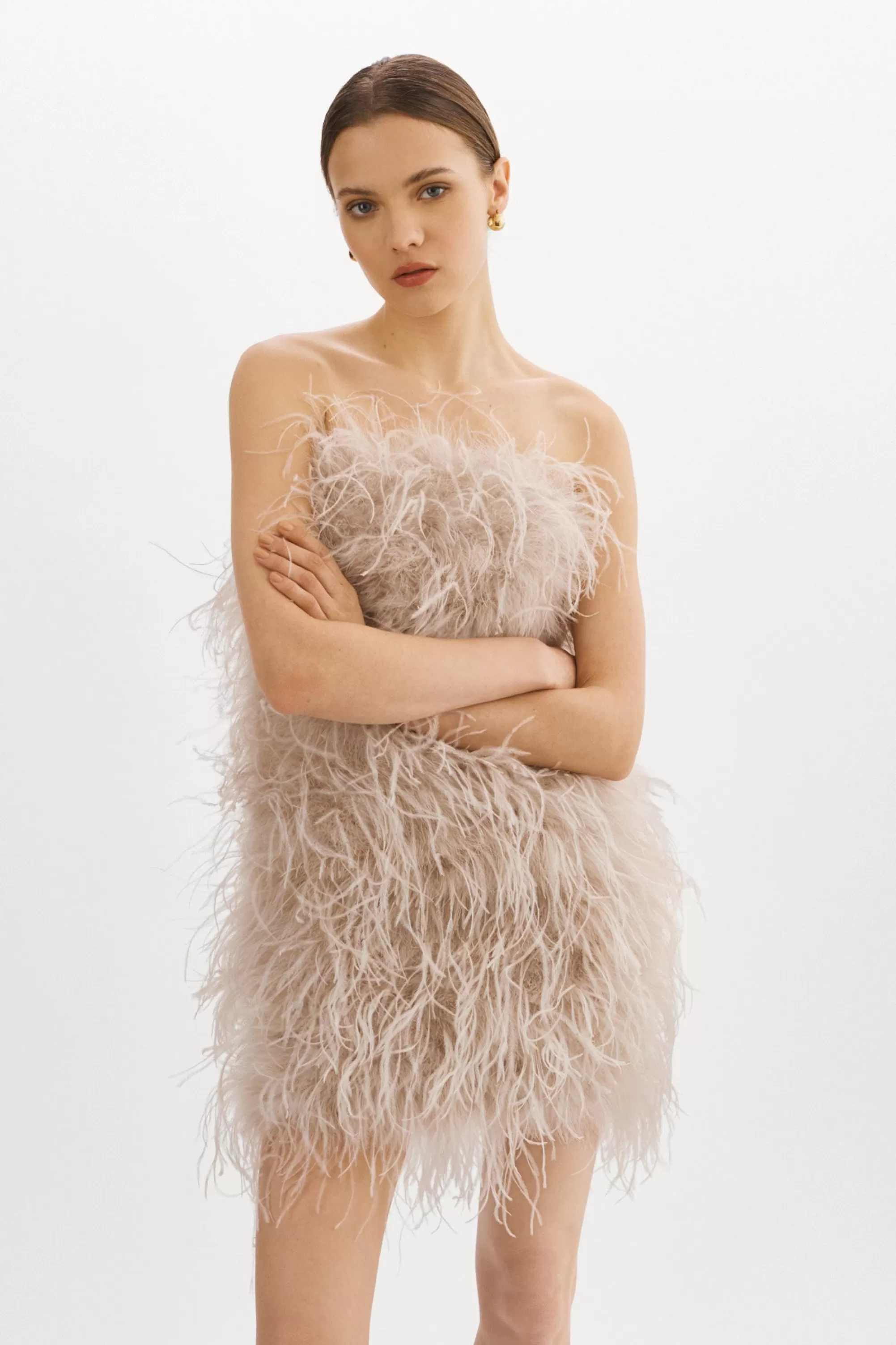 Online LAMARQUE TRIANA | Feather Dress Feather Pink