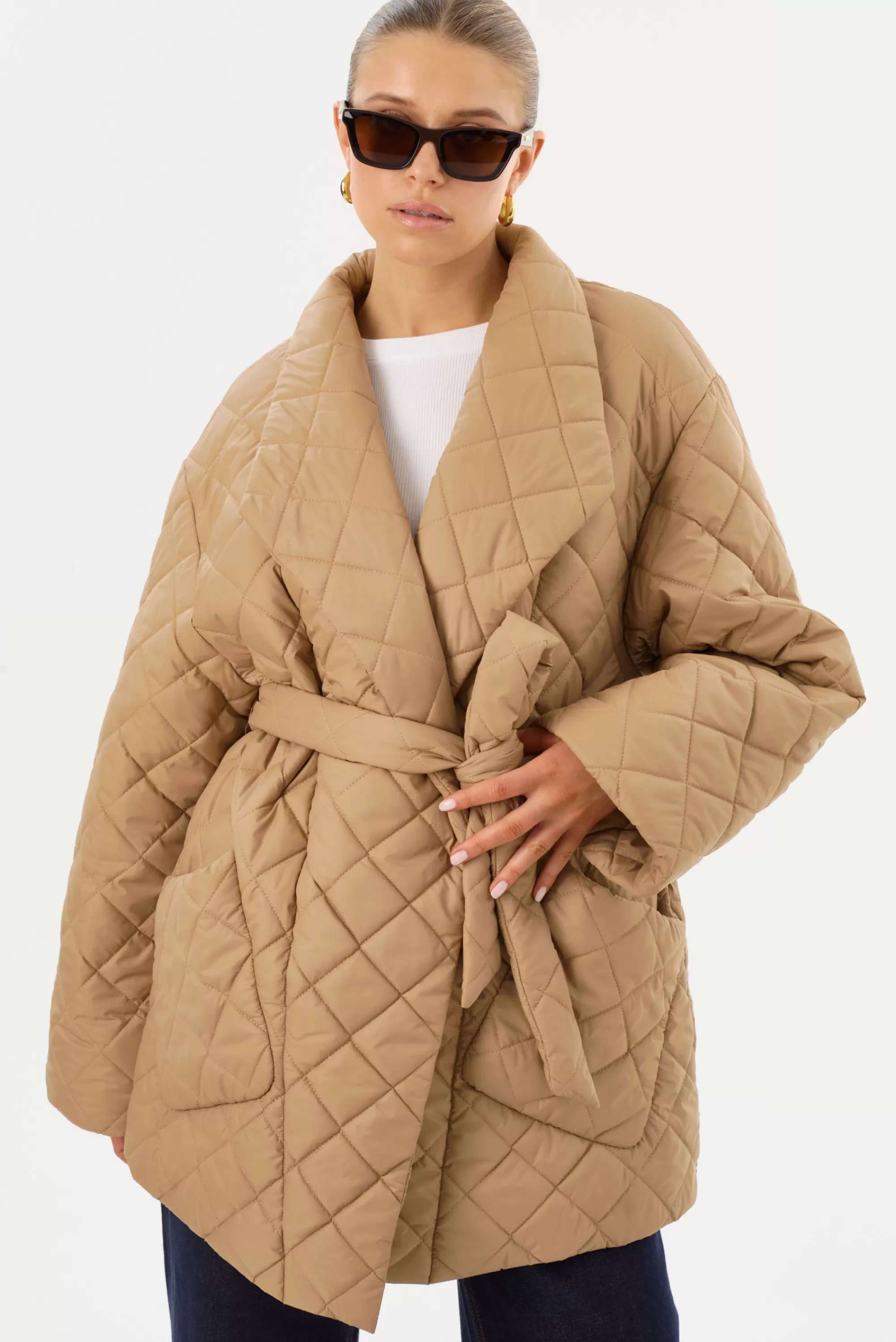 Hot LAMARQUE VERICA | Quilted Jacket Mocha