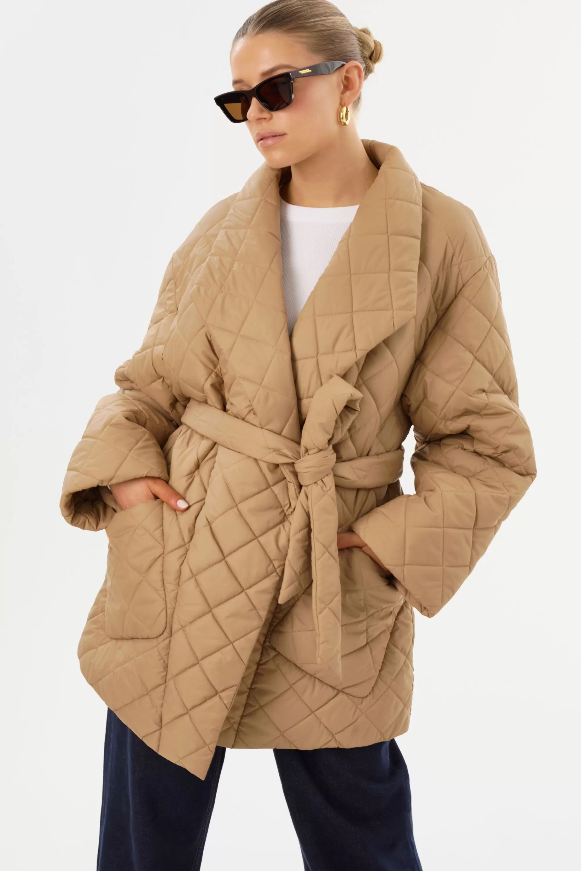 Hot LAMARQUE VERICA | Quilted Jacket Mocha