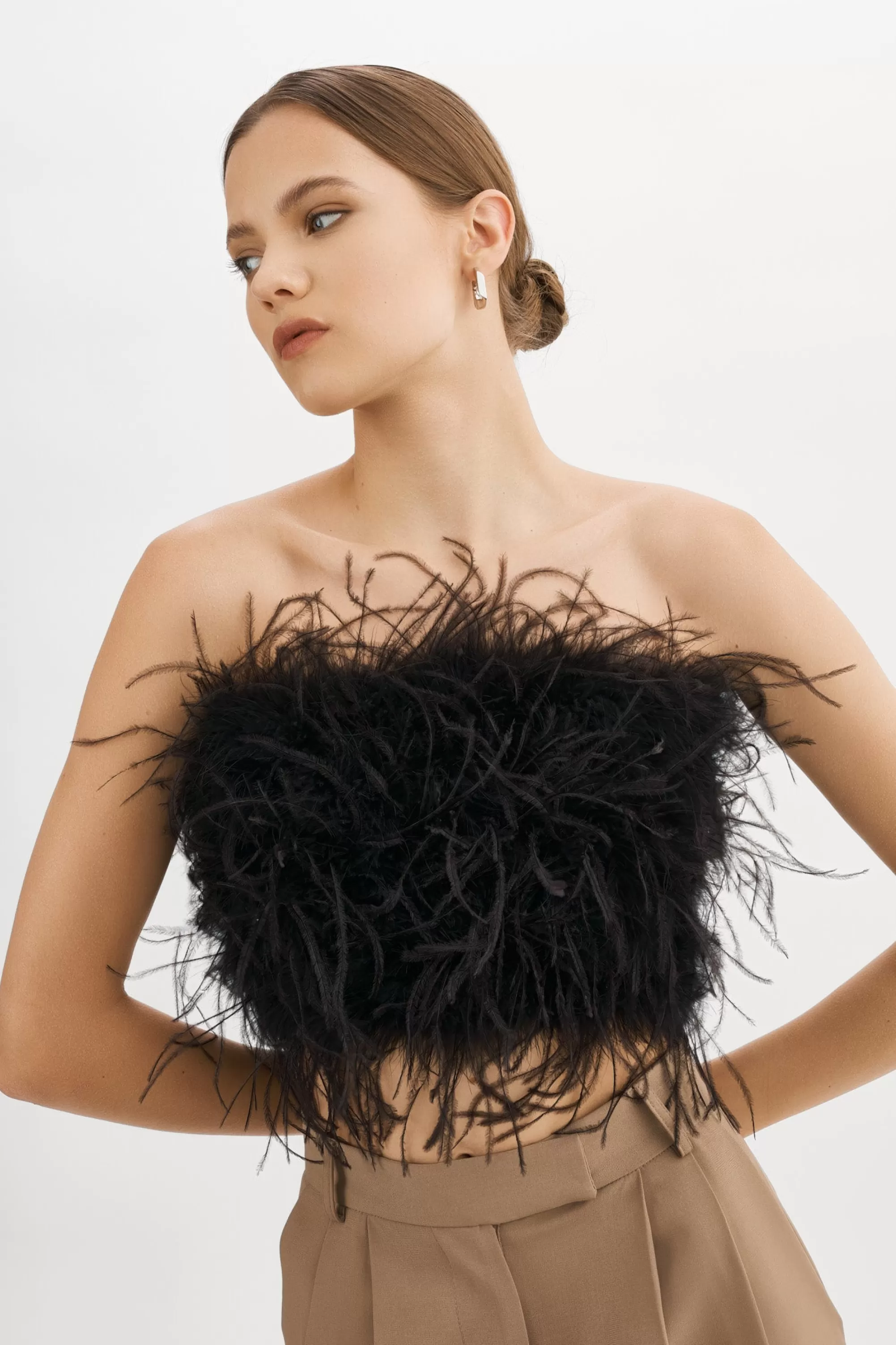 Best Sale LAMARQUE ZAINA | Feather Bustier Black