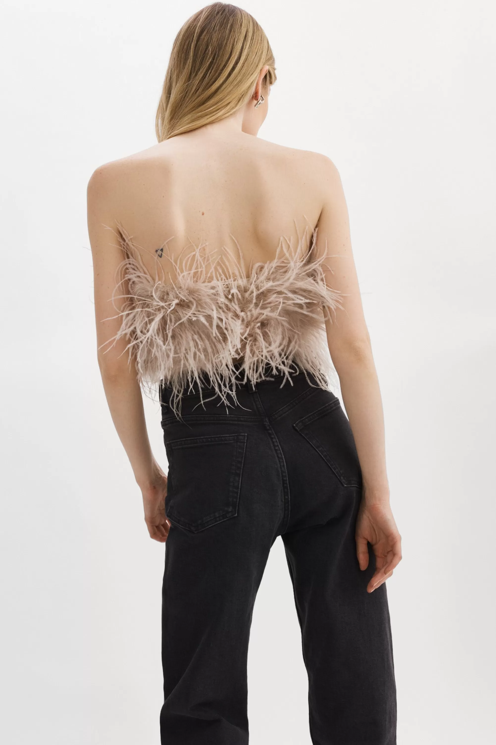 Best LAMARQUE ZAINA | Feather Bustier Feather Pink