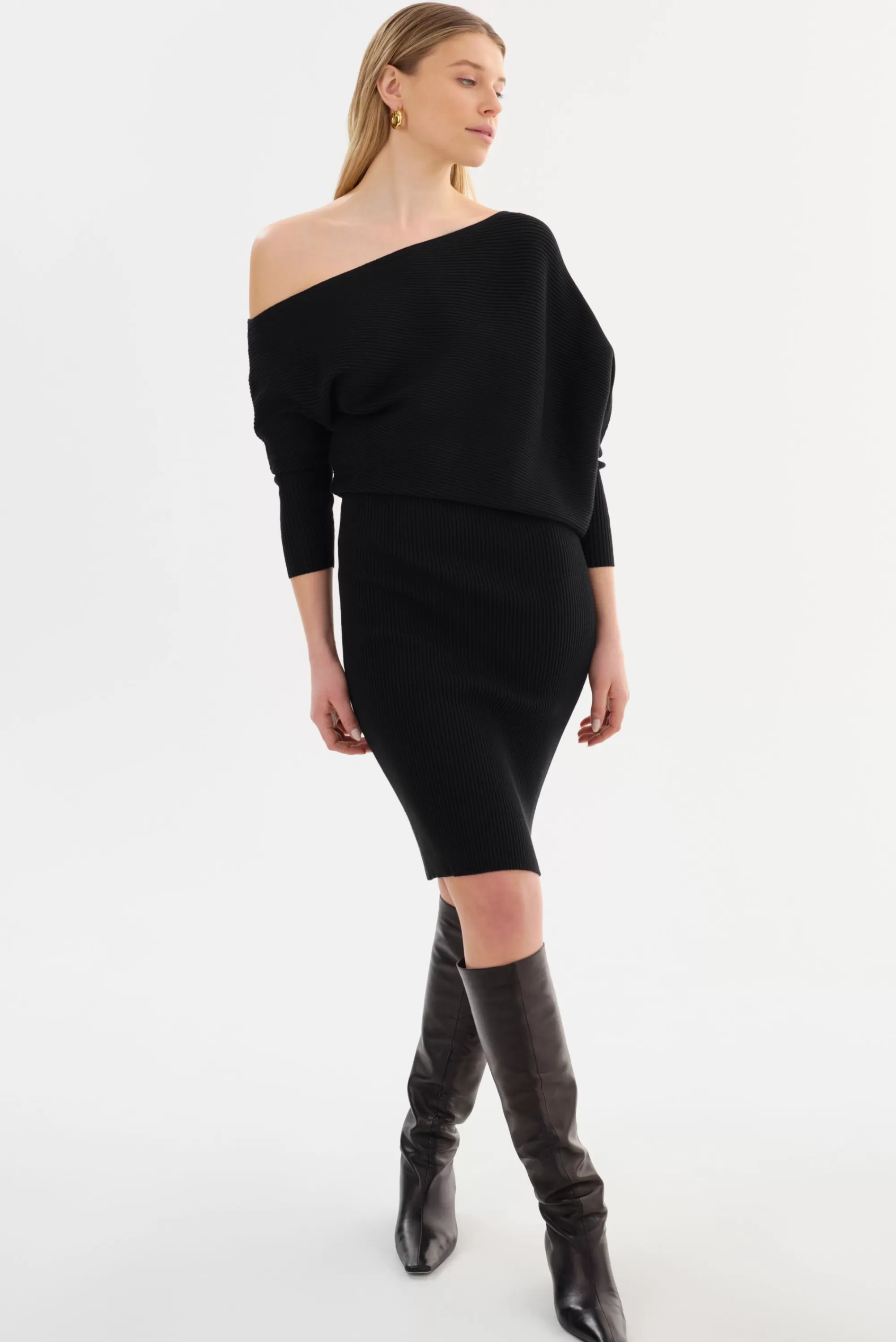 Cheap LAMARQUE ZENOBIA | Knit Midi Dress Black